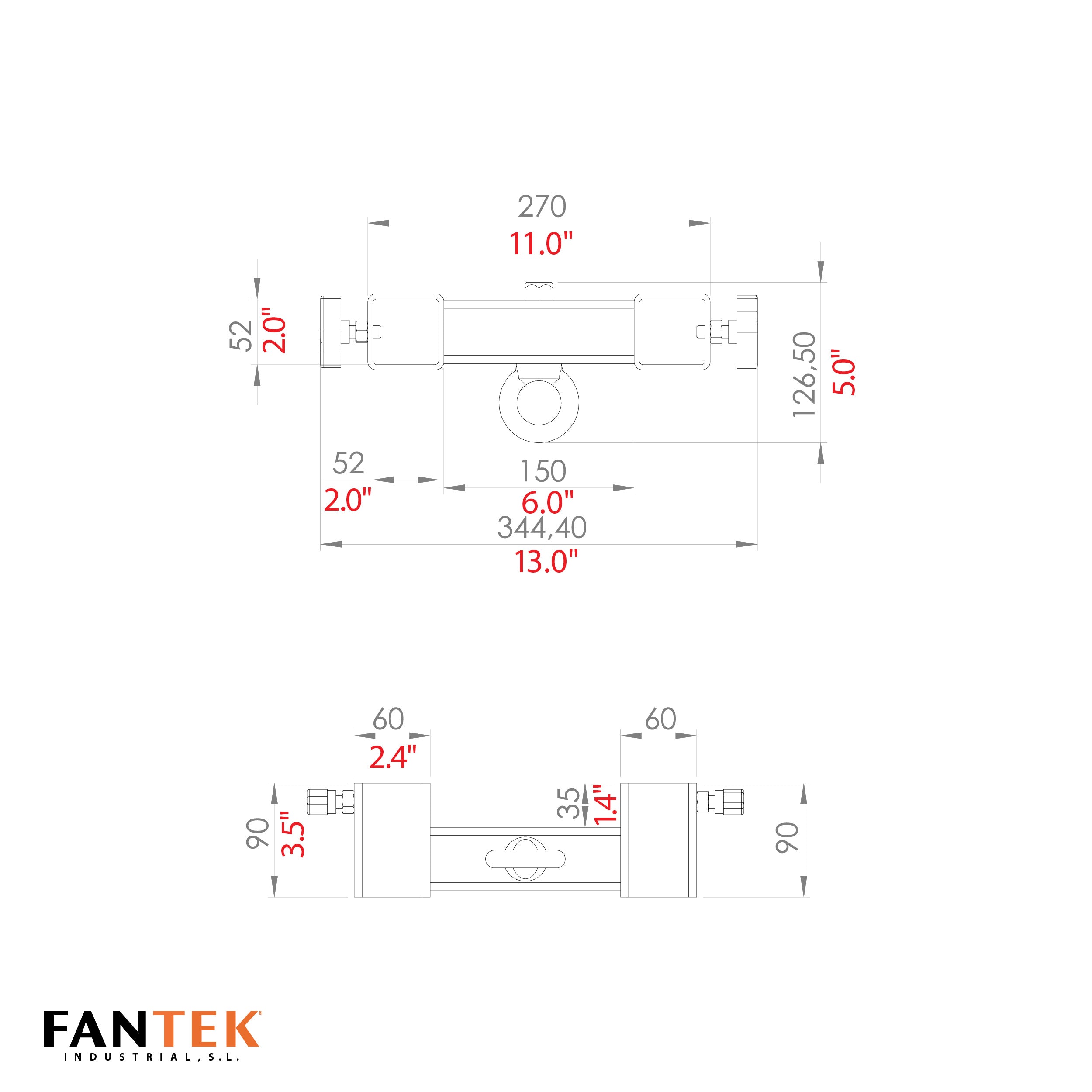 ProX FANTEK Line Array Adapter with Hanging Ring for XFT-FT5323 Lifting Tower