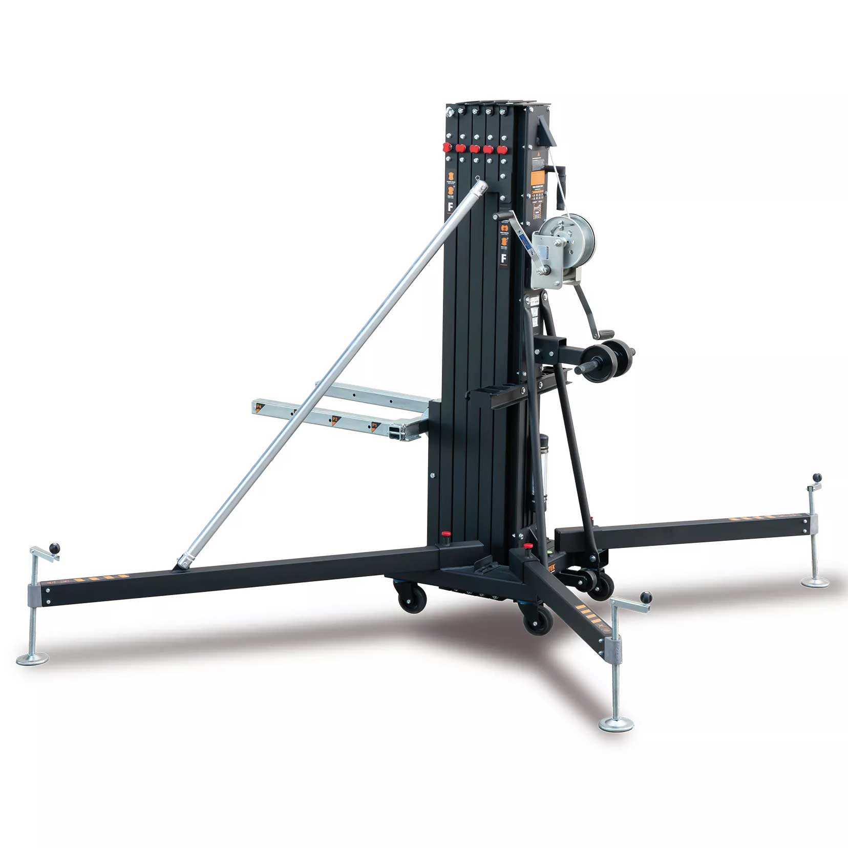 ProX FANTEK Spain Compact Front Loading Lifting Line Array Systems Tower 728 lbs Cap Max Height 19.52ft Incl Line Array Adapter New