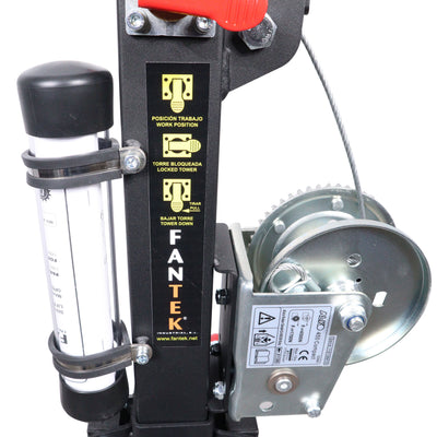 ProX Top Loading Truss Lifting Tower - Capacity 220 lbs Max Height 12.47 ft - Made in Spain by Fantek