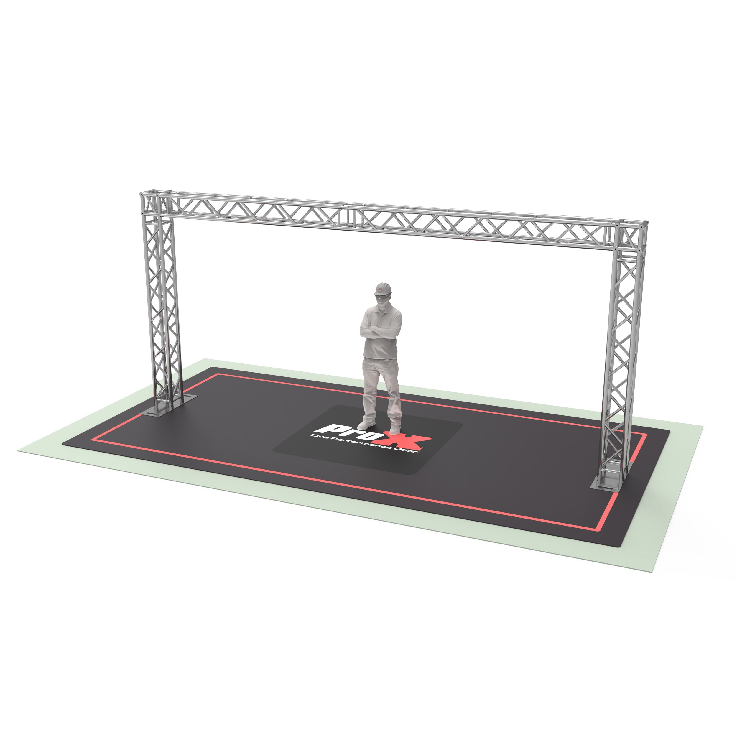 ProX Goal Post Design - Actual Size: 19.75 ft W X 9.20ft H - 2mm Heavy Duty Truss