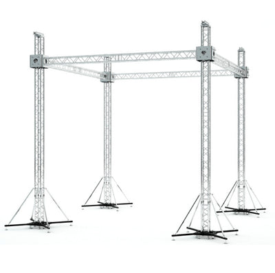ProX F34 Stage Roofing Truss System with Ground Support and Chain Hoists – 20x20x23 Ft.