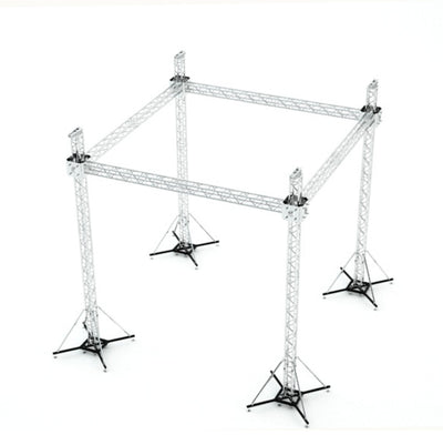 ProX F34 Stage Roofing Truss System with Ground Support and Chain Hoists – 20x20x23 Ft.