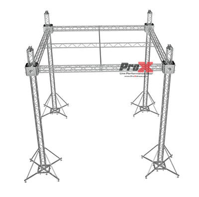 ProX F34 Stage Roofing Truss System with Ground Support and Chain Hoists – 21 x 21 x 23 Ft F32 Center Cross