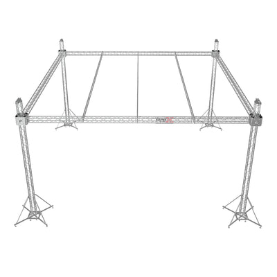 ProX F34 Stage Roofing Truss System with Ground Support, Truss and Chain Hoists – 32x32x23 Ft. F32 Beams