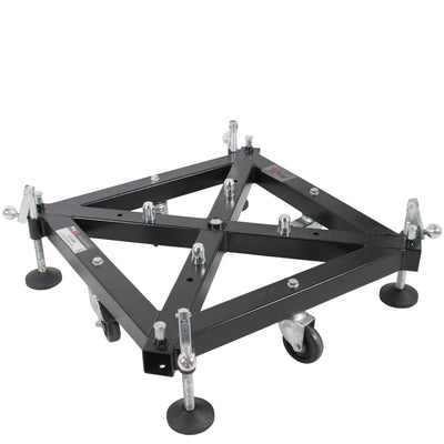 ProX Truss Tower Stage Roofing System Package -Top Block | Hinges | Base | Outriggers and 3.28 Ft. 2 mm Wall Truss Segment