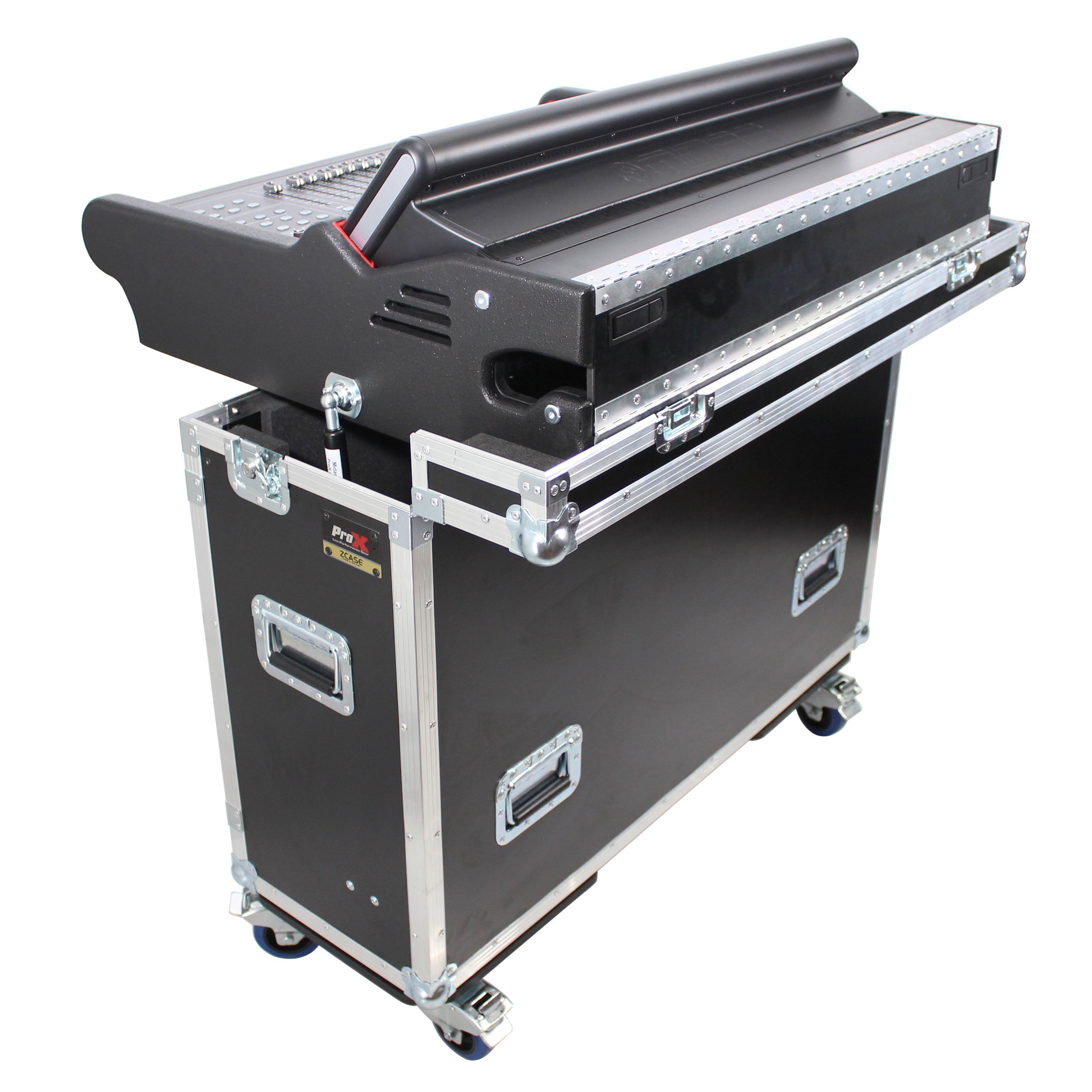 ProX MIDAS M32 Flip-Ready Hydraulic Console Easy Retracting Lifting Case by ZCASE