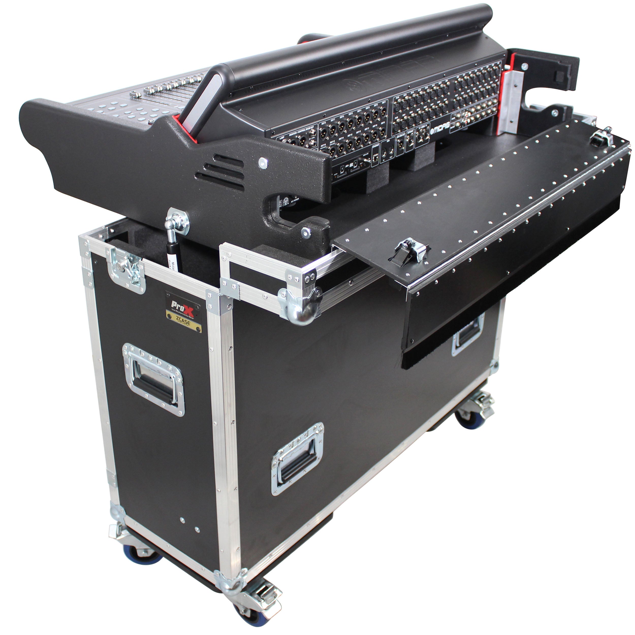 ProX MIDAS M32 Flip-Ready Hydraulic Console Easy Retracting Lifting Case by ZCASE