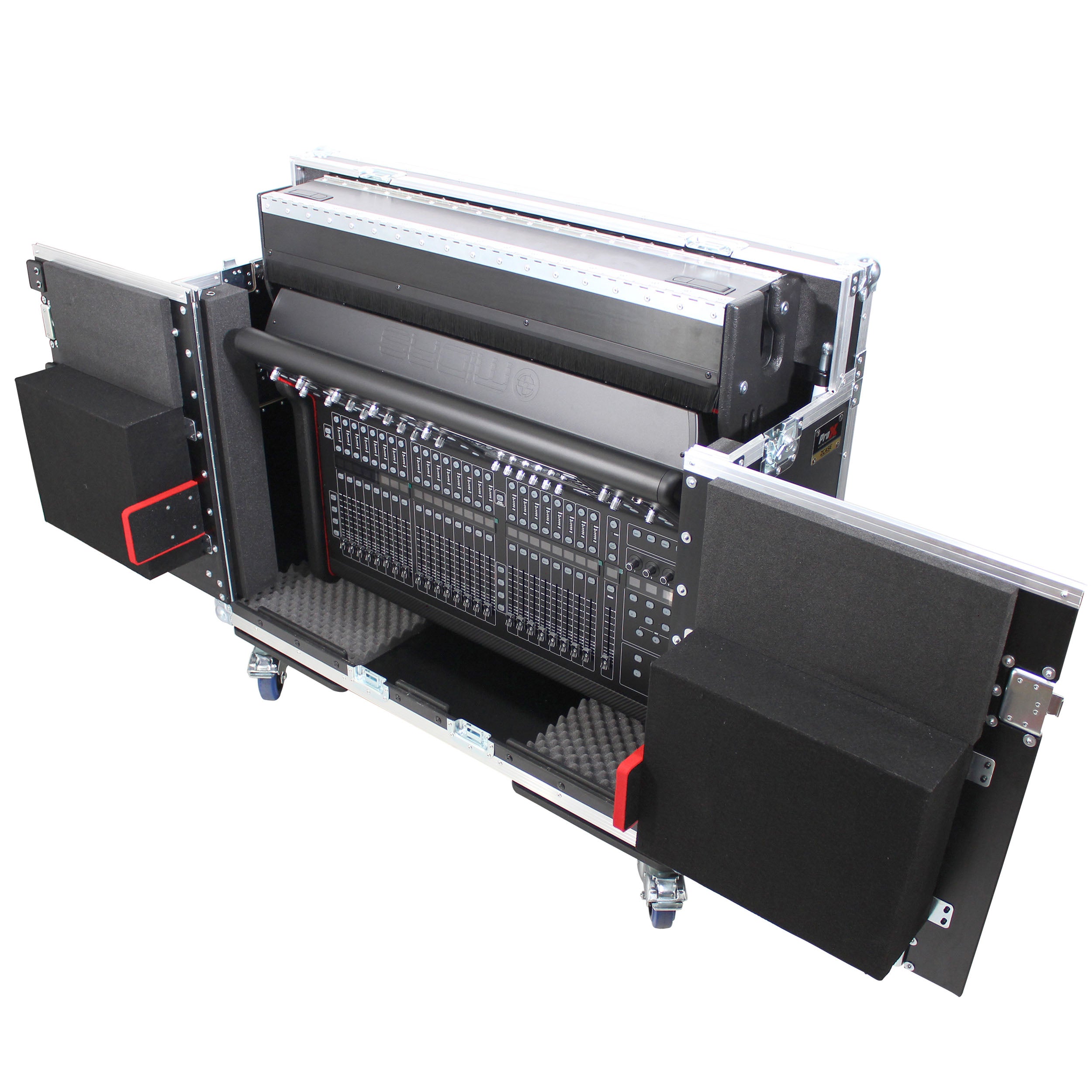 ProX MIDAS M32 Flip-Ready Hydraulic Console Easy Retracting Lifting Case by ZCASE