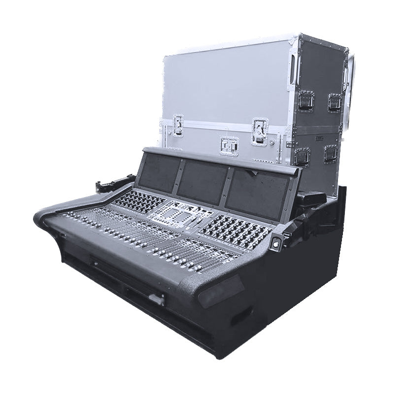 ProX Avid Venue S6L-24D Flip-Ready Hydraulic Console Easy Retracting Lifting 2U Rack Space Detachable Case by ZCASE