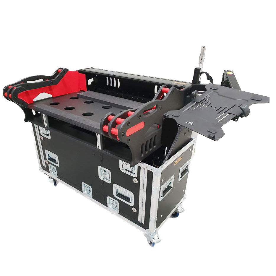 ProX Allen and Heath AVANTIS Flip-Ready Hydraulic Console Easy Retracting Lifting 2U Rack Space Detachable