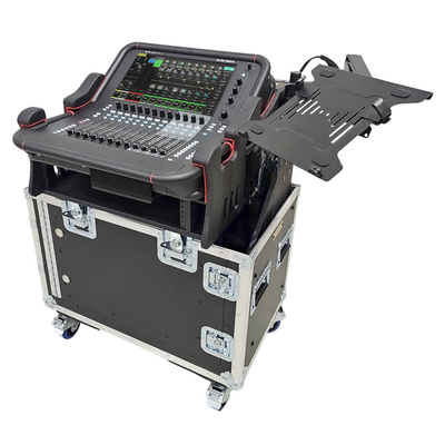 ProX Allen and Heath AVANTIS SOLO Flip-Ready Hydraulic Console Easy Retracting Lifting Detachable w/ 2U Rack Space Case by ZCASE