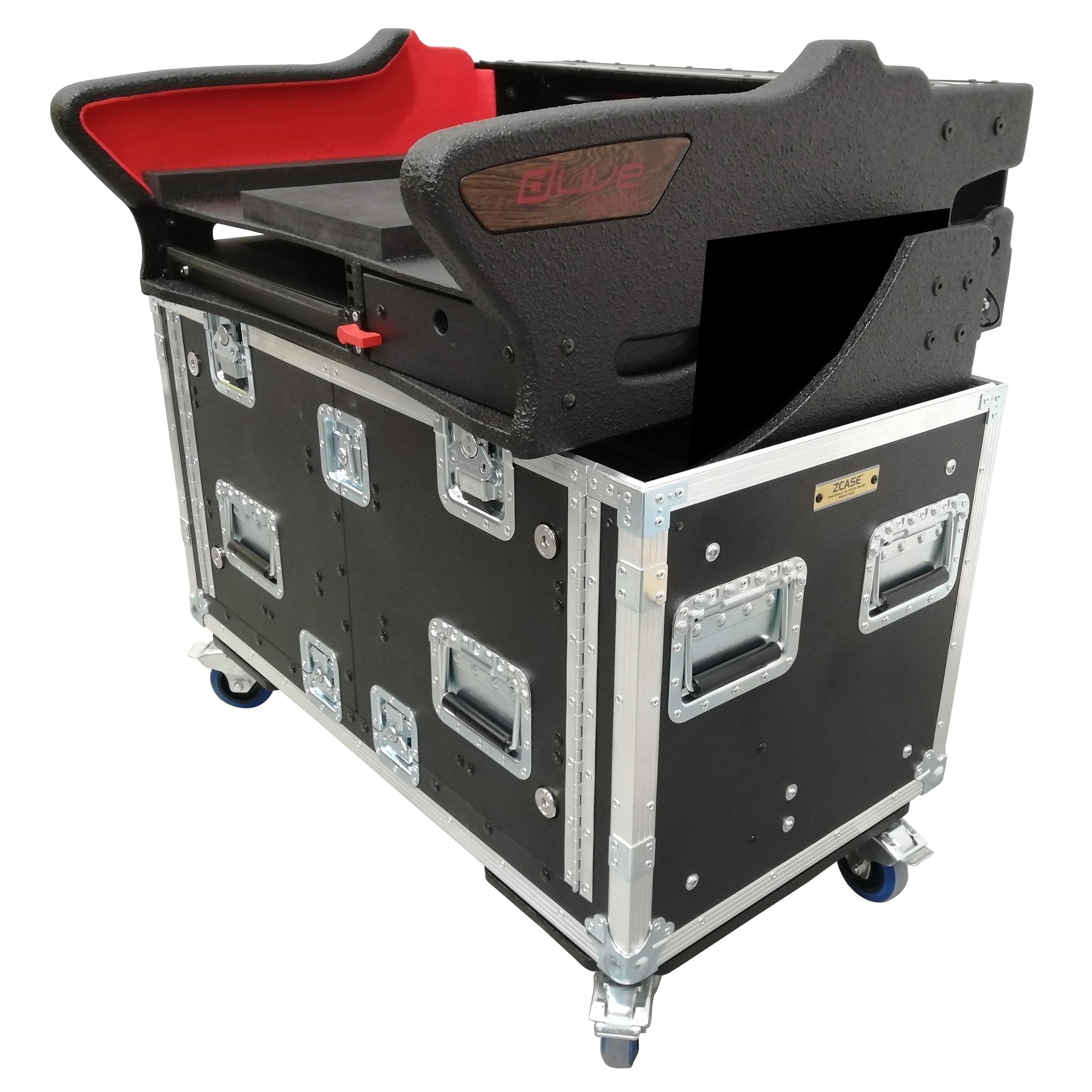 ProX Flip-Ready Easy Retracting Hydraulic Lift Case for Allen and Heath DLive C2500 Console by ZCase® Custom Order