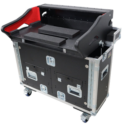ProX Allen and Heath SQ7 Flip-Ready Hydraulic Console Easy Retracting Lifting Case by ZCASE