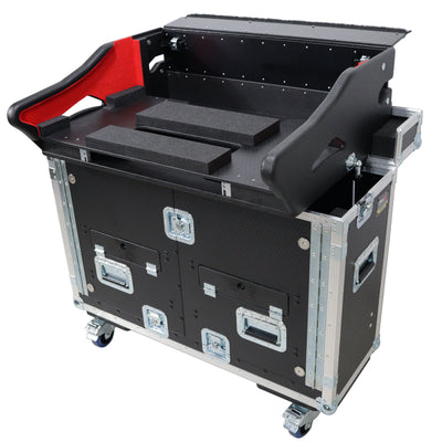 ProX Allen and Heath SQ7 Flip-Ready Hydraulic Console Easy Retracting Lifting Case by ZCASE