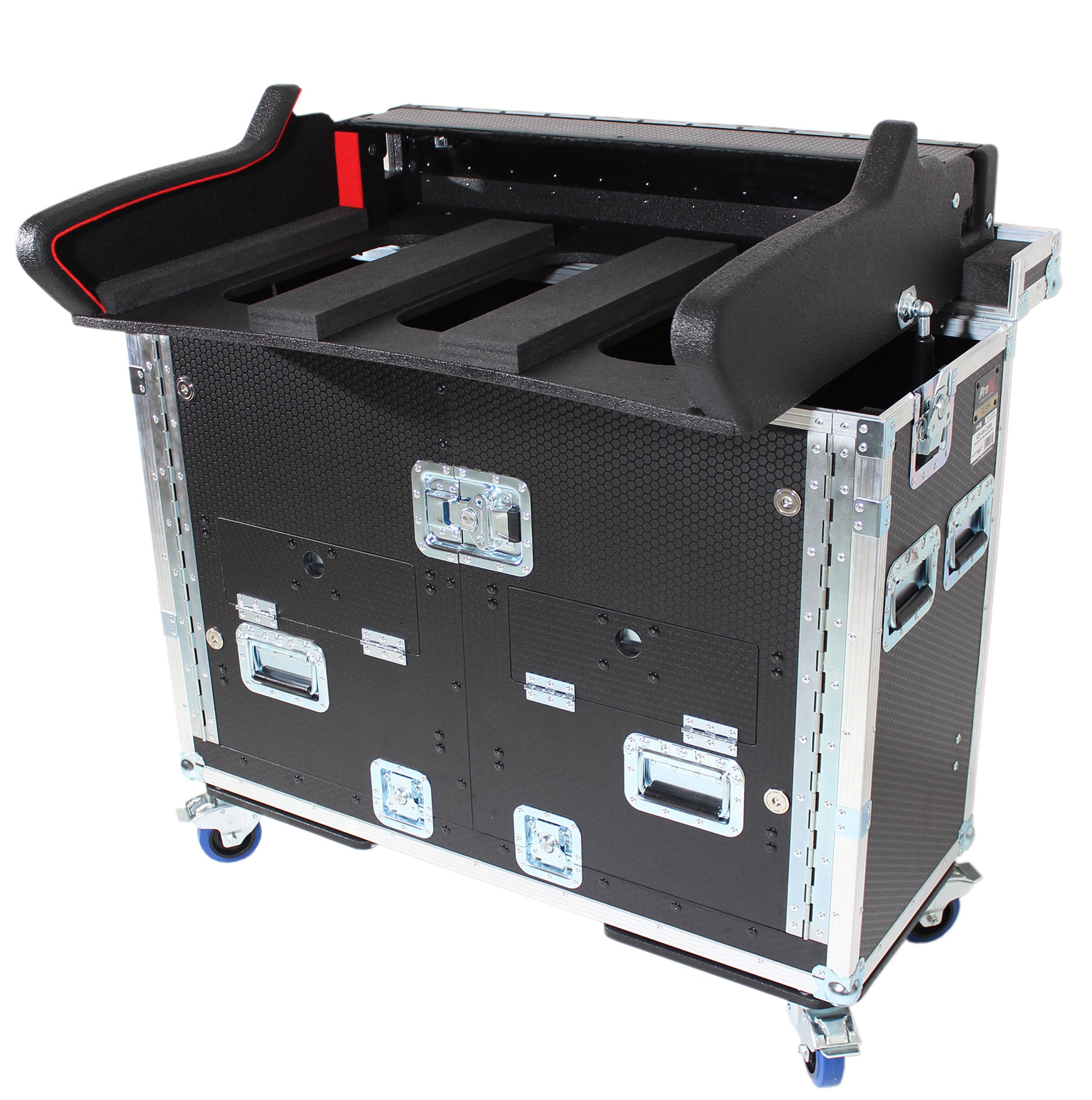 ProX Case for Allen and Heath DLive C3500 Console Flip-Ready Easy Retracting Hydraulic Lift by ZCase w/ Laptop Arm