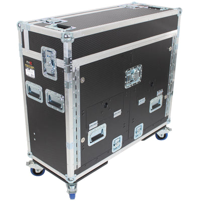 ProX Case for Allen and Heath DLive C3500 Console Flip-Ready Easy Retracting Hydraulic Lift by ZCase w/ Laptop Arm