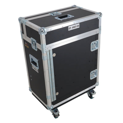 ProX Allen and Heath QU-5 Flip-Ready Hydraulic Console Easy Retracting Lifting Case 1U and Laptop Display Arm by ZCASE