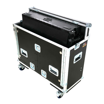 ProX Allen and Heath QU-7 Flip-Ready Hydraulic Console Easy Retracting Lifting Case 1U and Laptop Display Arm by ZCASE