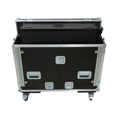 ProX Allen and Heath QU-7 Flip-Ready Hydraulic Console Easy Retracting Lifting Case 1U and Laptop Display Arm by ZCASE