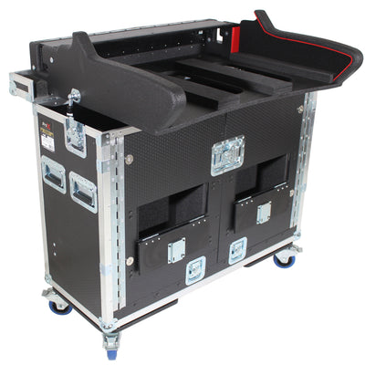 ProX Allen and Heath DLive S5000 Flip-Ready Hydraulic Console Easy Retracting Lifting Case by ZCASE