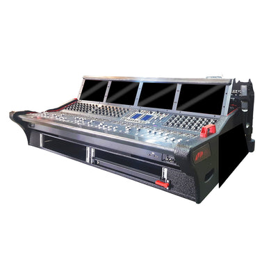 ProX Avid Venue S6L-32D Flip-Ready Hydraulic Console Easy Retracting Lifting 2U Rack Space Detachable Case by ZCASE