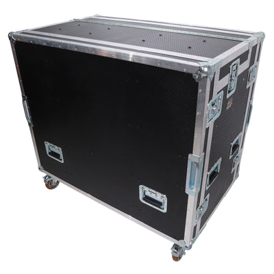 ProX Mobile AV Broadcasting Streaming Recording Studio Workstation Case with 2x 4U Top 2x 12U Bottom