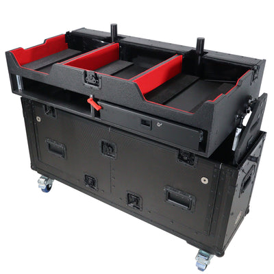 ProX Flip-Ready Easy Retracting Hydraulic Lift Case for Pioneer CDJ-3000 and DJM-900 NXS2 System