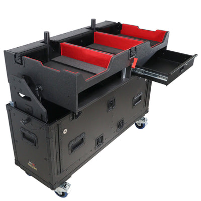 ProX Flip-Ready Easy Retracting Hydraulic Lift Case for Pioneer CDJ-3000 and DJM-900 NXS2 System