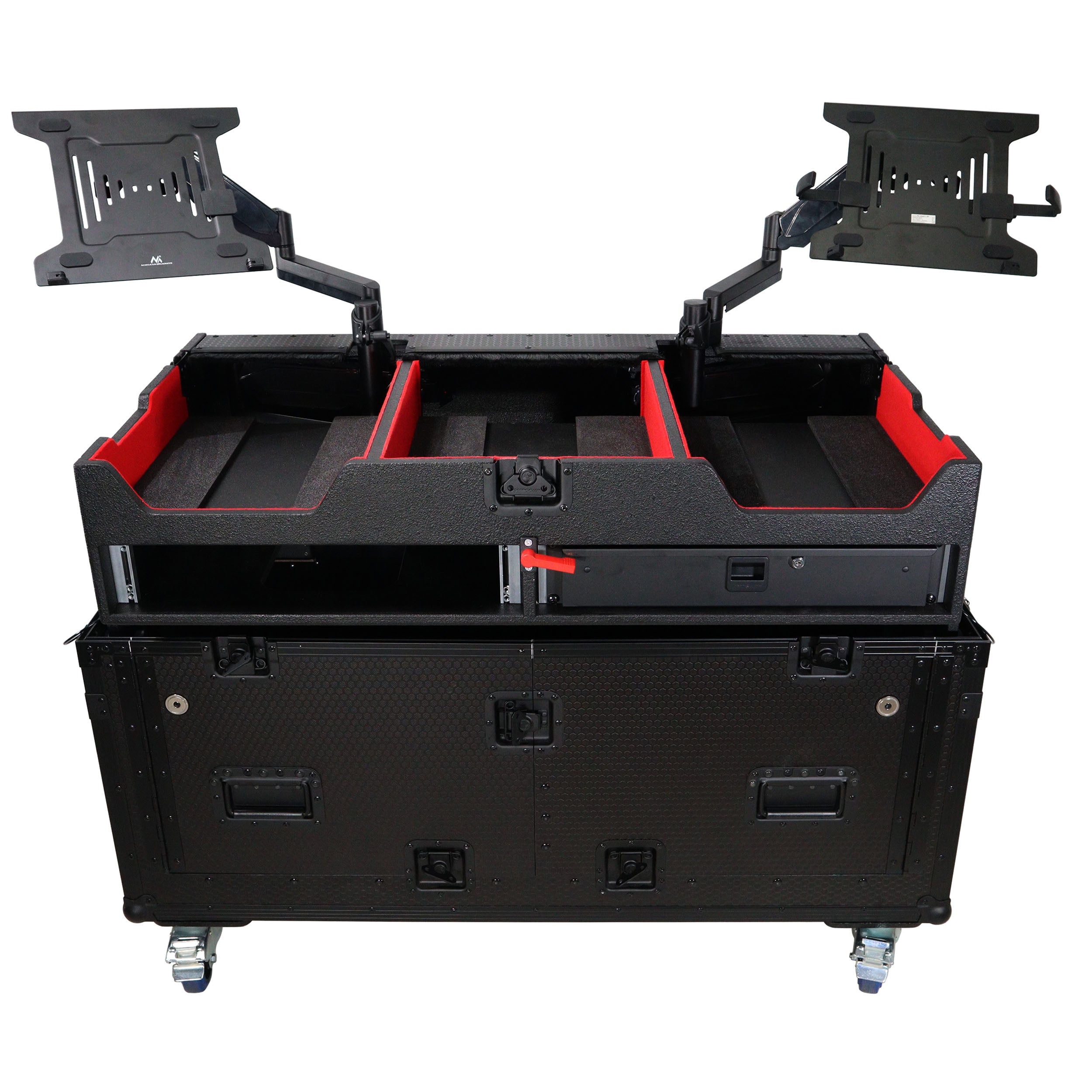 ProX Flip-Ready Easy Retracting Hydraulic Lift Case for Pioneer CDJ-3000 and DJM-900 NXS2 System