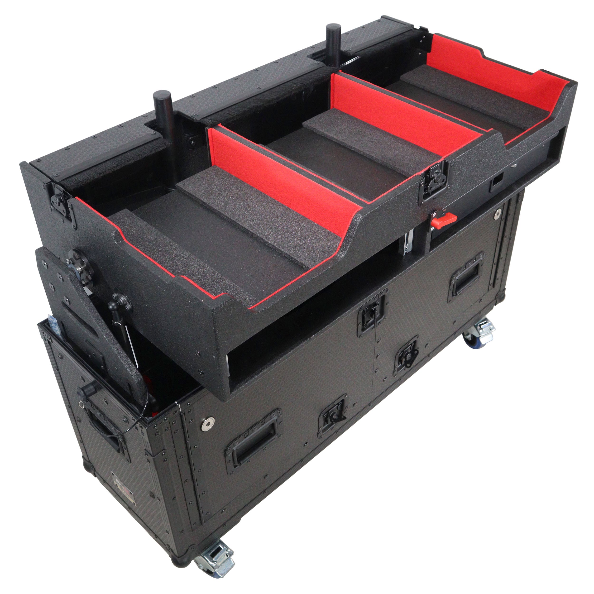ProX Flip-Ready Easy Retracting Hydraulic Lift Case for Pioneer CDJ-3000 and DJM-900 NXS2 System