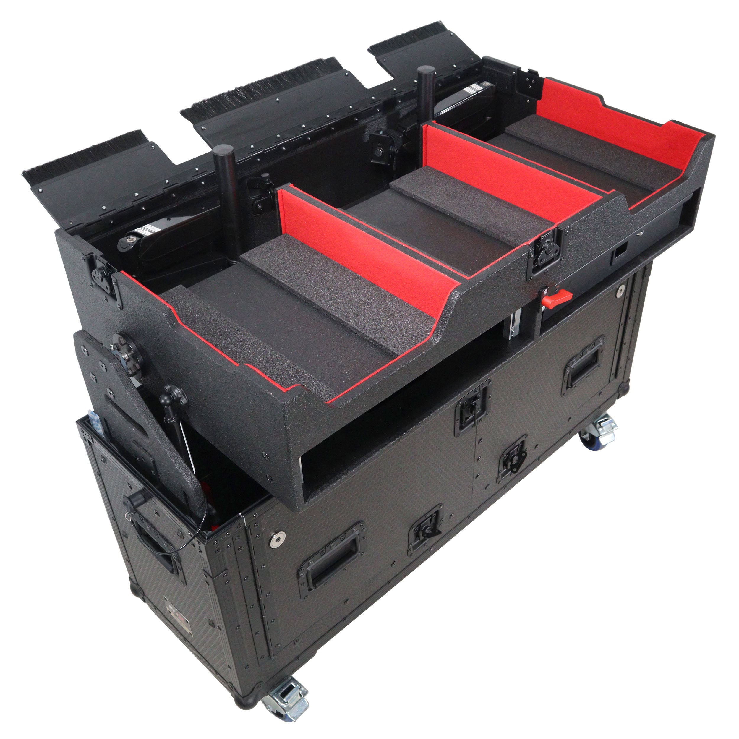 ProX Flip-Ready Easy Retracting Hydraulic Lift Case for Pioneer CDJ-3000 and DJM-900 NXS2 System