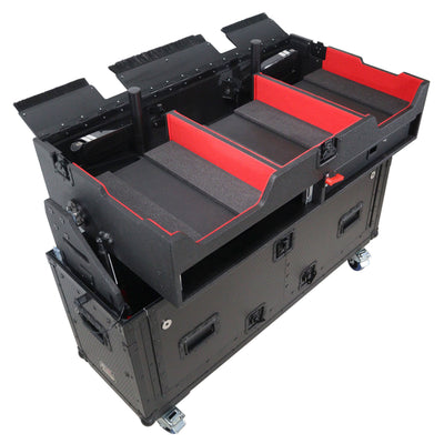 ProX Flip-Ready Easy Retracting Hydraulic Lift Case for Pioneer CDJ-3000 and DJM-900 NXS2 System