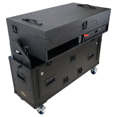 ProX Flip-Ready Easy Retracting Hydraulic Lift Case for Pioneer CDJ-3000 and DJM-900 NXS2 System