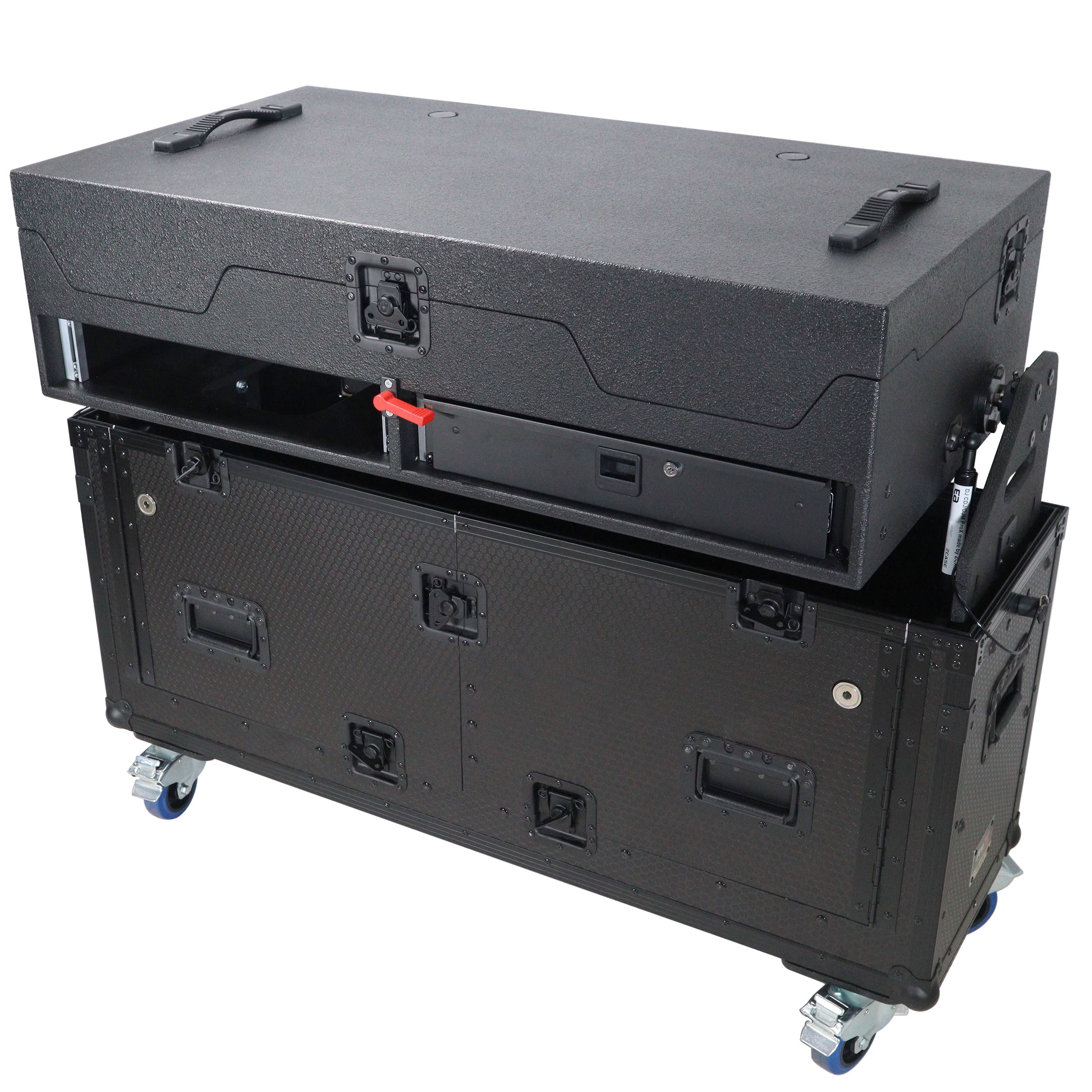 ProX Flip-Ready Easy Retracting Hydraulic Lift Case for Pioneer CDJ-3000 and DJM-900 NXS2 System