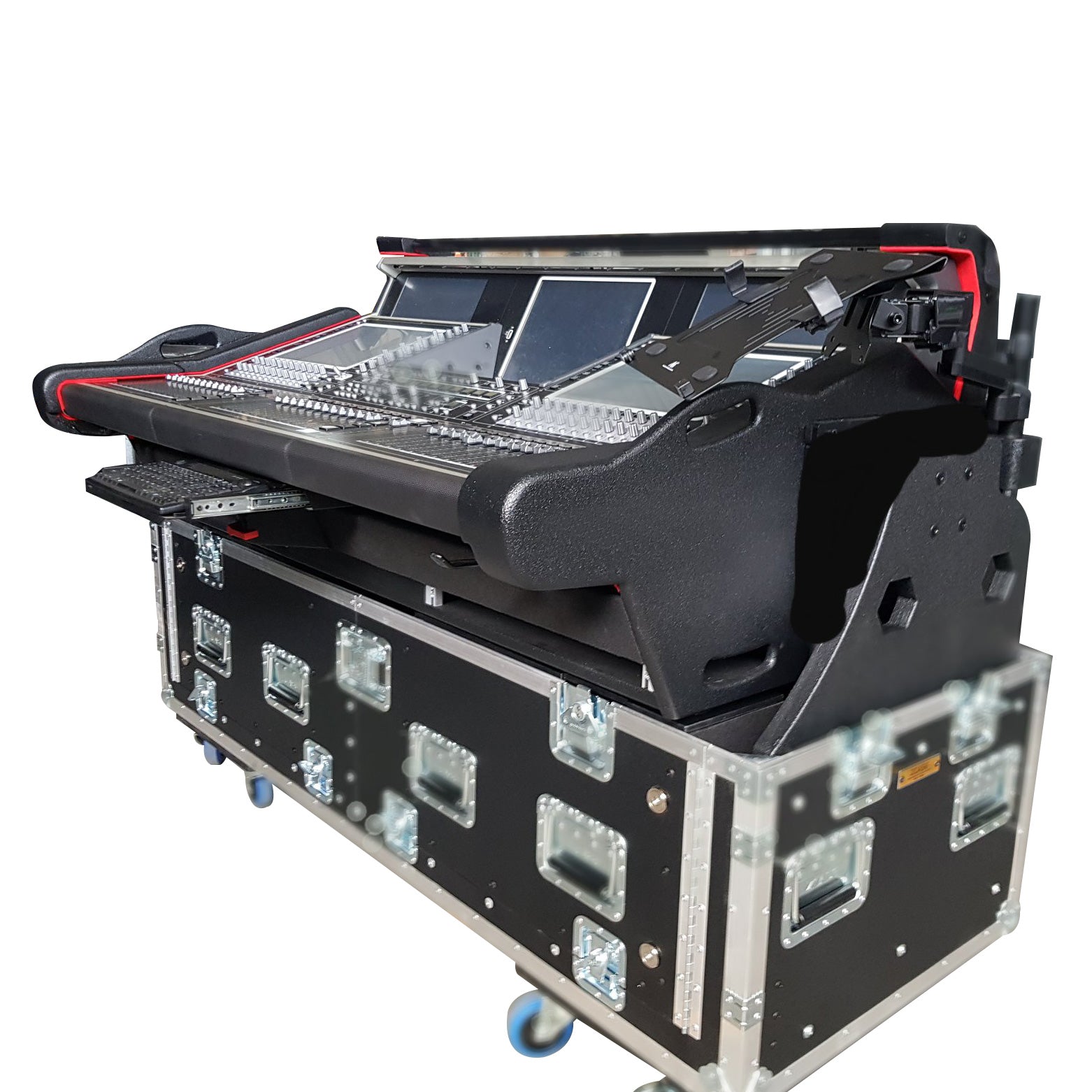 ProX Flip-Ready Detachable Easy Retracting Hydraulic Lift Case With 2U for Digico SD5 Digital Mixing Console by ZCase®