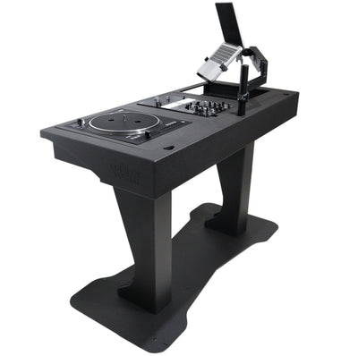 ProX Control Tower DJ Podium with Road Cases for Pioneer CDJ-3000 Denon SC6000 CD Players RANE Twelve Turntable