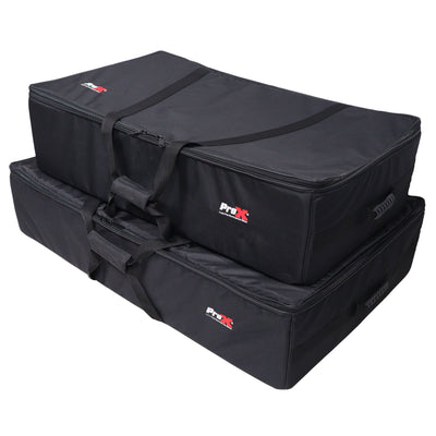 ProX Set of Two Padded Carrying Travel Bags for ProX Control Tower DJ Podium