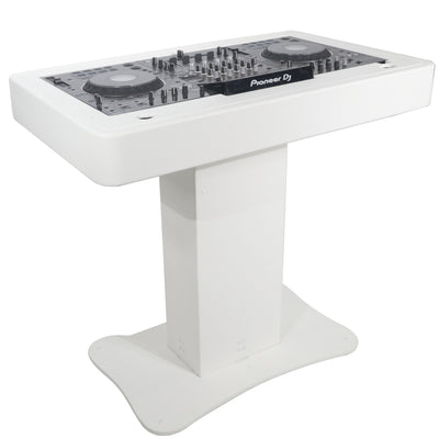 ProX Control Tower DJ Podium for Pioneer DDJ-REV7 XDJ-XZ FLX10 RANE Four - White Finish