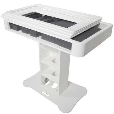 ProX Control Tower DJ Podium for Pioneer DDJ-REV7 XDJ-XZ FLX10 RANE Four - White Finish