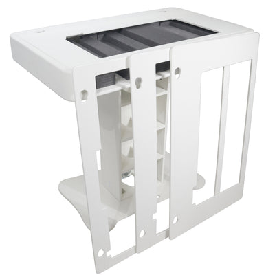 ProX Control Tower DJ Podium for Pioneer DDJ-REV7 XDJ-XZ FLX10 RANE Four - White Finish