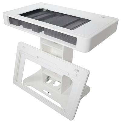 ProX Control Tower DJ Podium for Pioneer DDJ-REV7 XDJ-XZ FLX10 RANE Four - White Finish