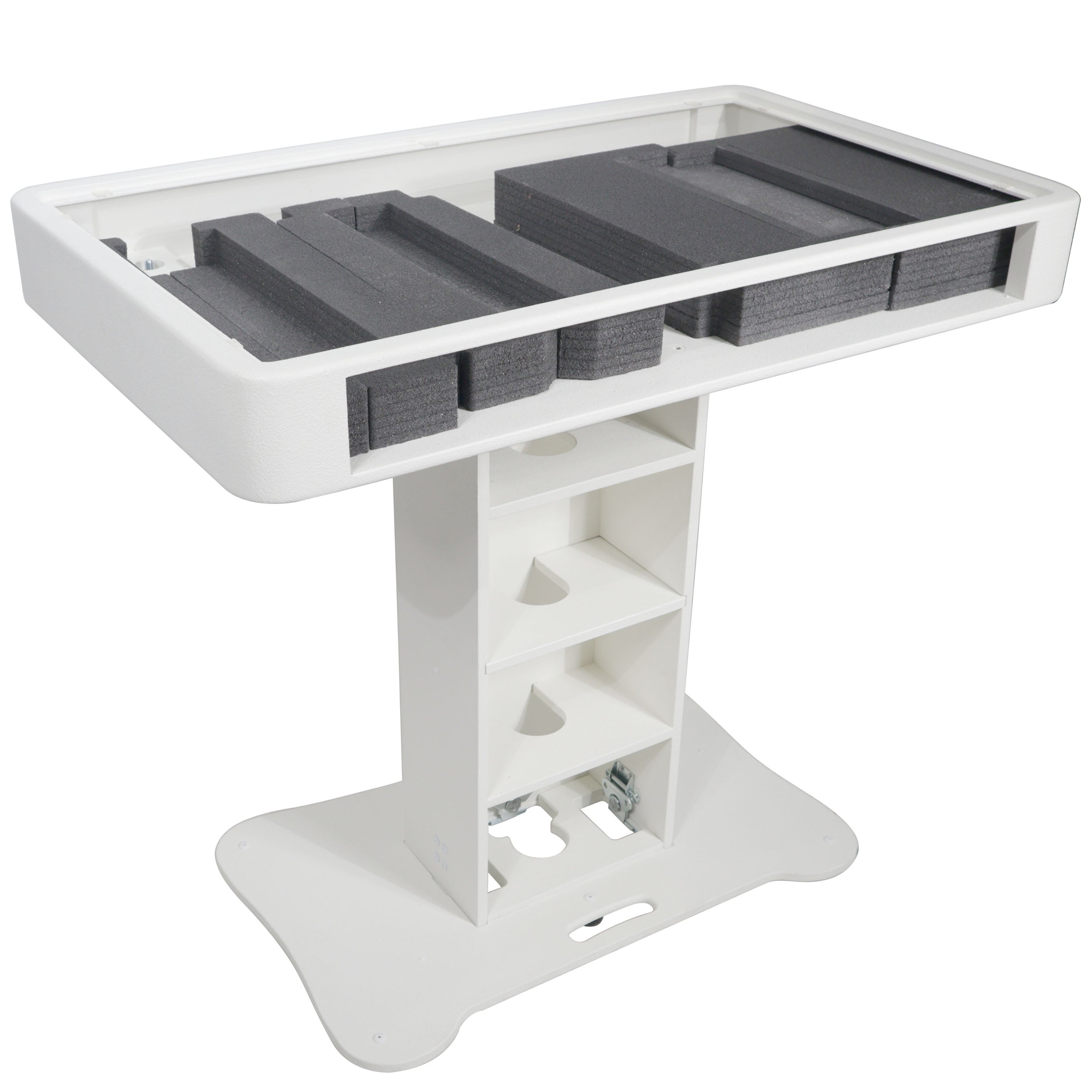 ProX Control Tower DJ Podium for Pioneer DDJ-REV7 XDJ-XZ FLX10 RANE Four - White Finish