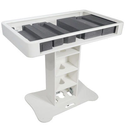 ProX Control Tower DJ Podium for Pioneer DDJ-REV7 XDJ-XZ FLX10 RANE Four - White Finish