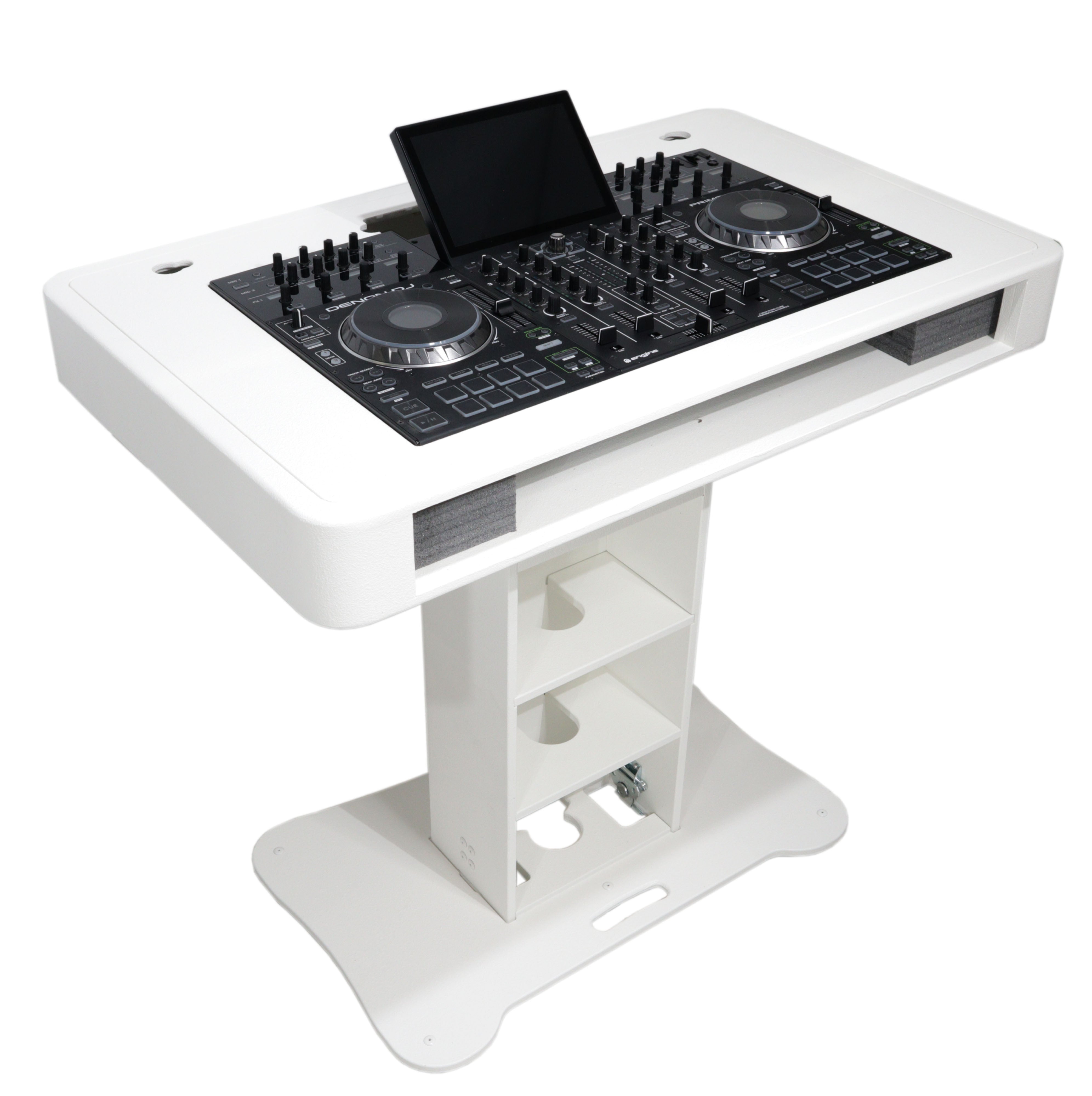 ProX Replacement for Denon PRIME 4 Top Face Plate for Control Tower DJ Podium White Finish