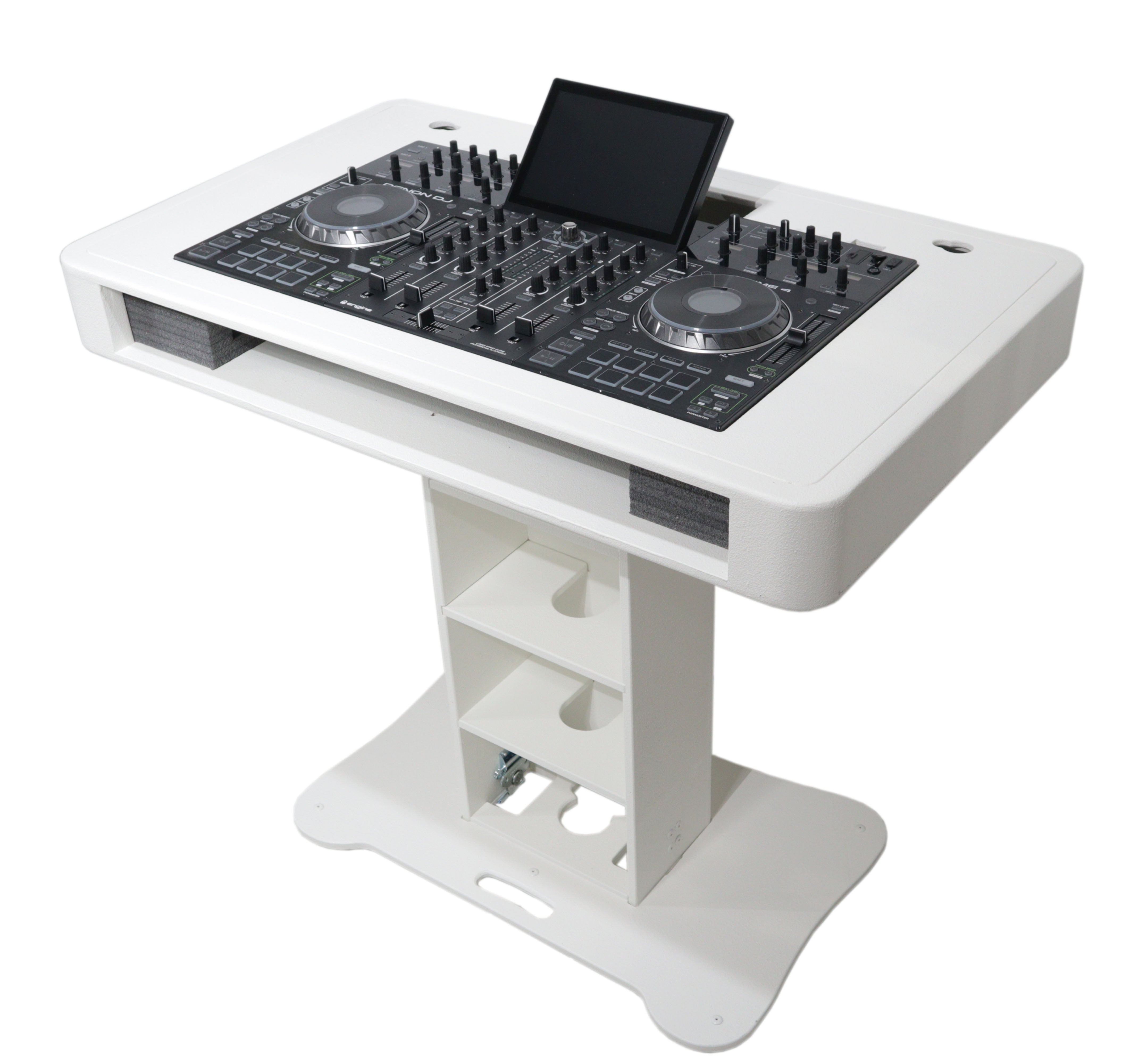 ProX Replacement for Denon PRIME 4 Top Face Plate for Control Tower DJ Podium White Finish