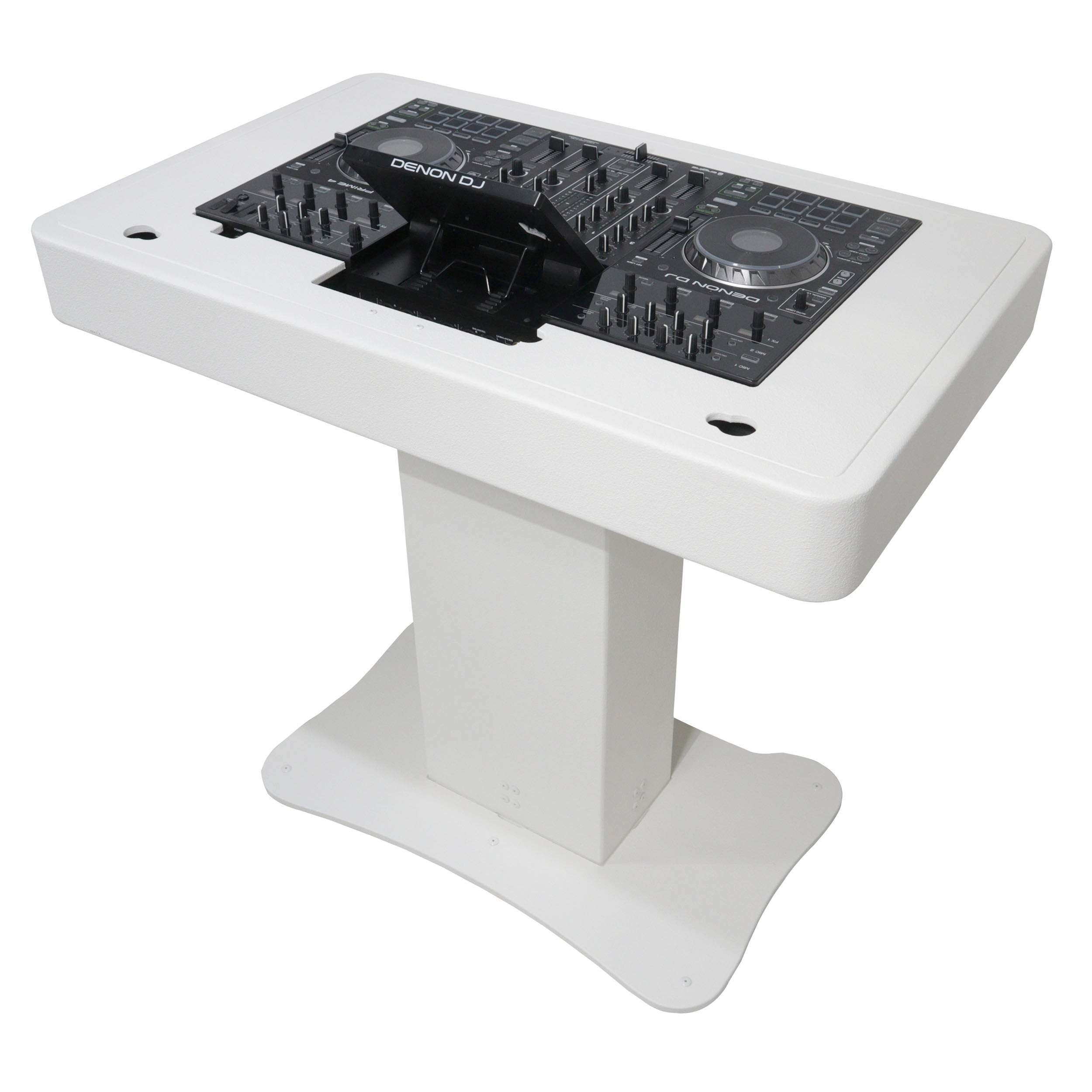 ProX Replacement for Denon PRIME 4 Top Face Plate for Control Tower DJ Podium White Finish