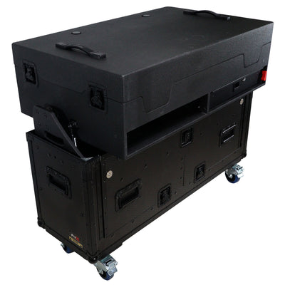 ProX Flip-Ready Easy Retracting Hydraulic Lift Case for Denon DJ SC 6000 PRIME | X1850 PRIME