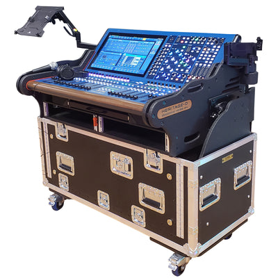 ProX MIDAS Heritage D Flip-Ready Hydraulic Console Easy Retracting Lifting 2U Rack Space Detachable Case by ZCASE HD96-24