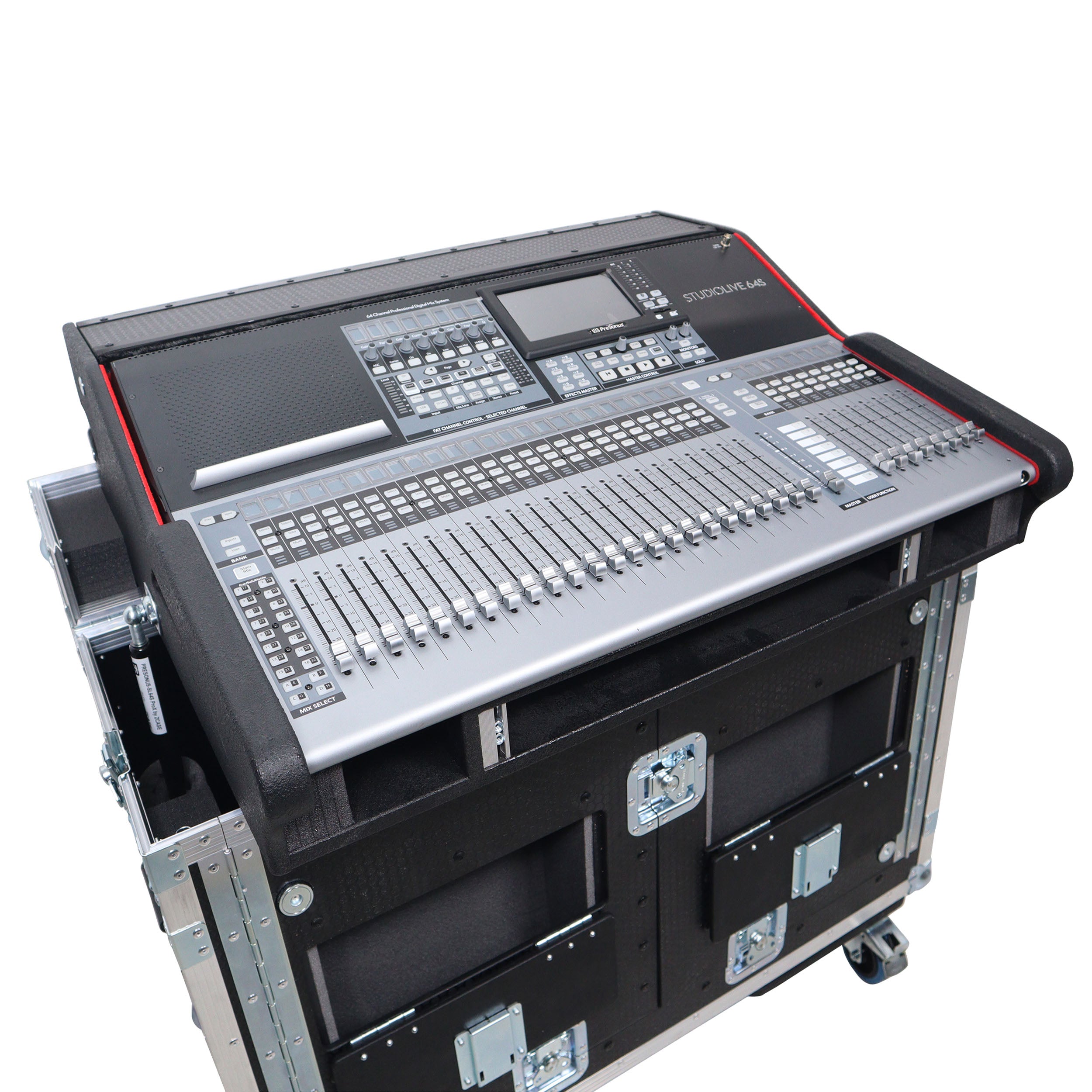 ProX Flip-Ready Easy Retracting Hydraulic Lift Case for PreSonus StudioLive 64S & 32S Mixing Console