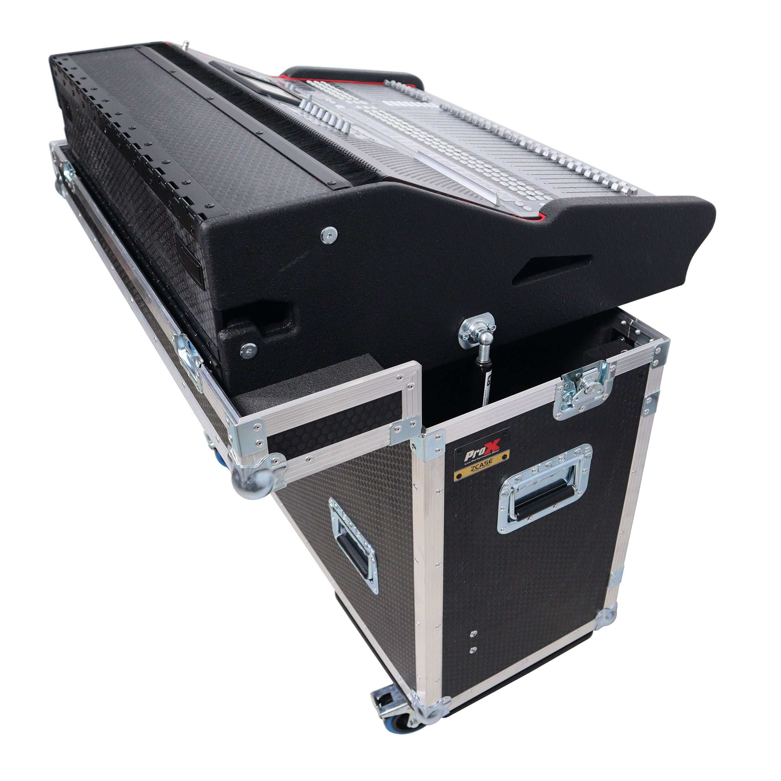 ProX Flip-Ready Easy Retracting Hydraulic Lift Case for PreSonus StudioLive 64S & 32S Mixing Console